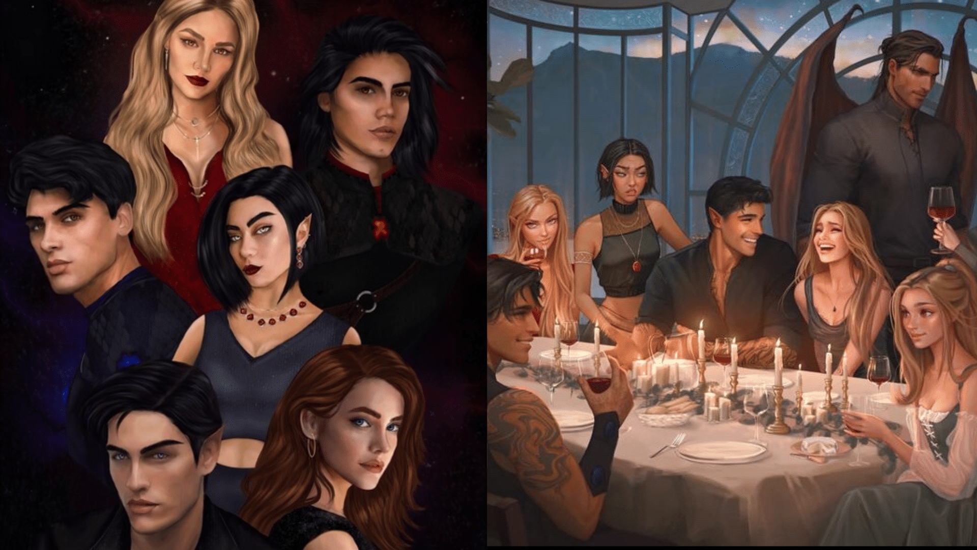 Rhysand_and_His_Inner_Circle_Amren_Morrigan_Cassian